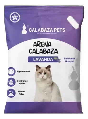 Arena Calabaza para Gatos Lavanda