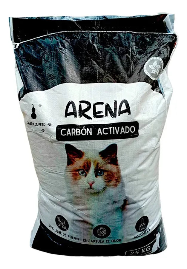 Arena Calabaza Para Gatos Carbon Activado