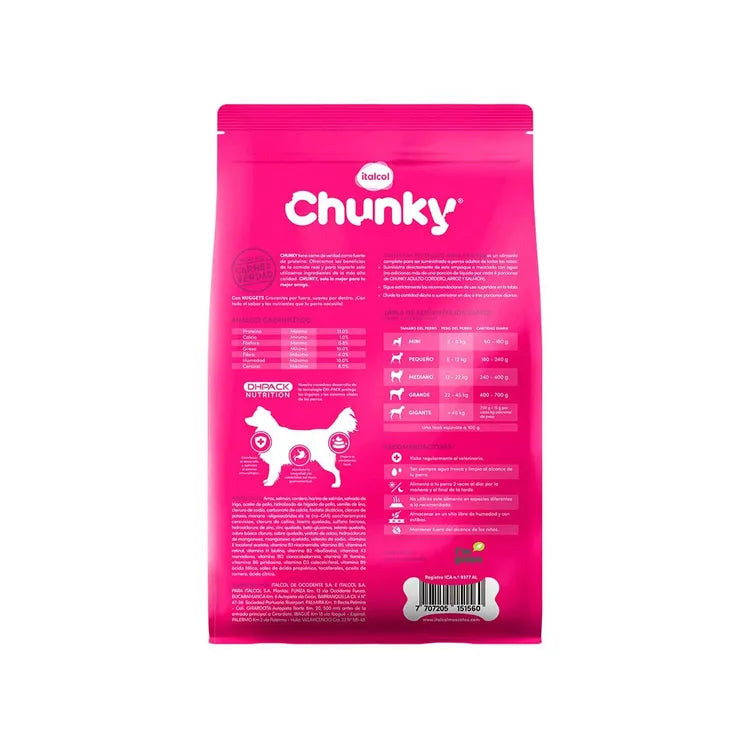 CHUNKY Cordero, Arroz y Salmón 12 kilos