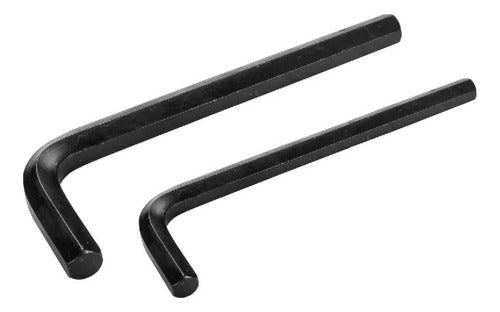 10 Llaves Bristol Allen Hexagonal Profesional En Acero De 5/64"