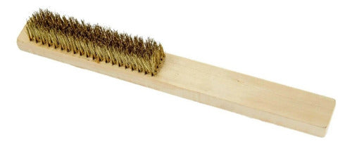 Cepillo Cerdas En Bronce 206 Con Mango De Madera