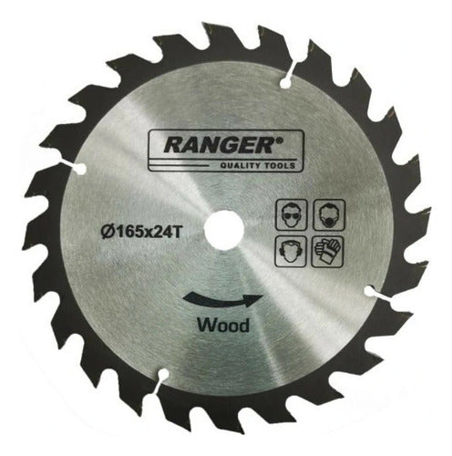 Disco De Madera Para Sierra Circular 6-1/2? Con 24 Dientes