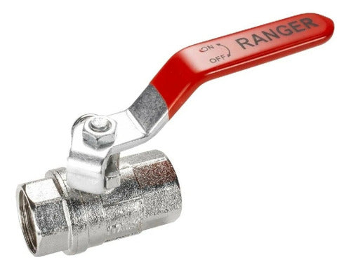 Valvula De Bola O Llave En Hierro Niquelado De 3/8?