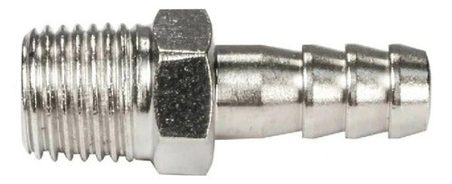 Acople Macho Manguera En Acero Cromado De 1/4?