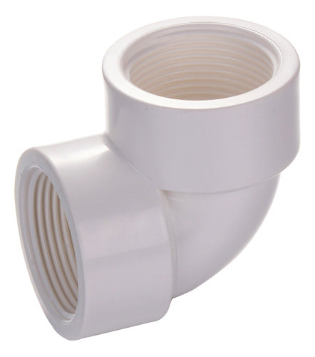 Codo Conector De Pvc Hembra Roscado De 2?