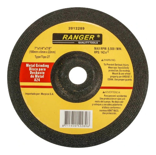 Disco Abrasivo Corte Extrafino Para Metal 7x 1/4 x 7/8 A 24