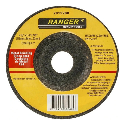Disco Abrasivo Corte Extrafino Para Metal 4-1/2 x 1/4 x 7/8