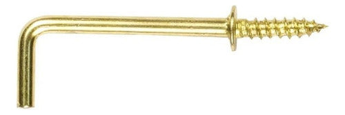 Cancamo 7/8? En L O Tipo Escuadra Laton Dorado 144 Unidades