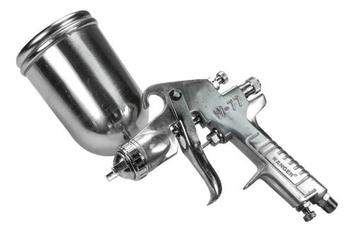 Pistola Aerografo Pulverizadora 400ml X 2mm En Aluminio