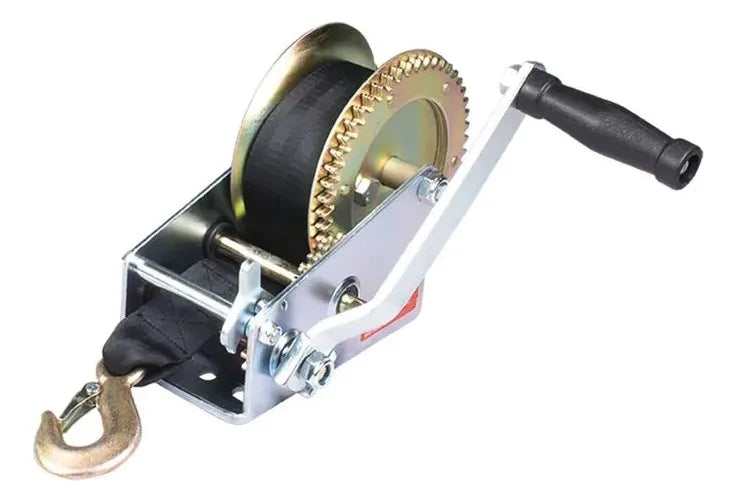 Winch Malacate Manual 1600 Lbs 3/4 Tonelada Con Correa Nylon