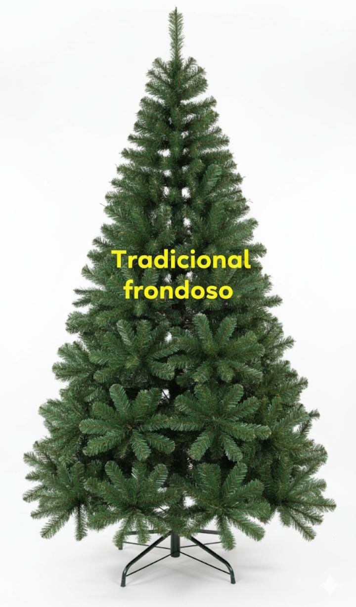 Árbol de Navidad tradicional frondoso 2.10 metros * 1000 ramas