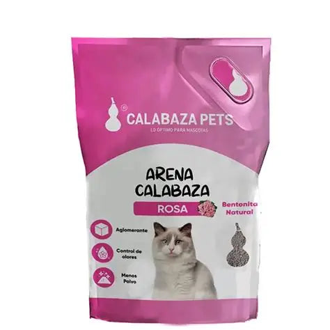 Arena Calabaza para Gatos Rosa