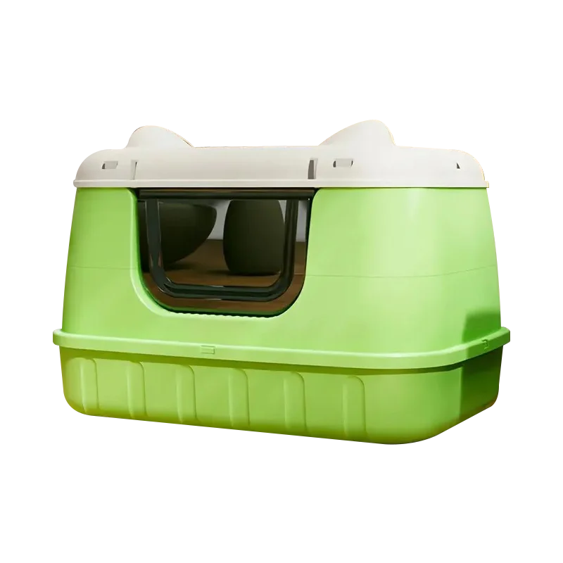 Arenero Cerrado Con Puerta Abatible Para Gato Extragrande