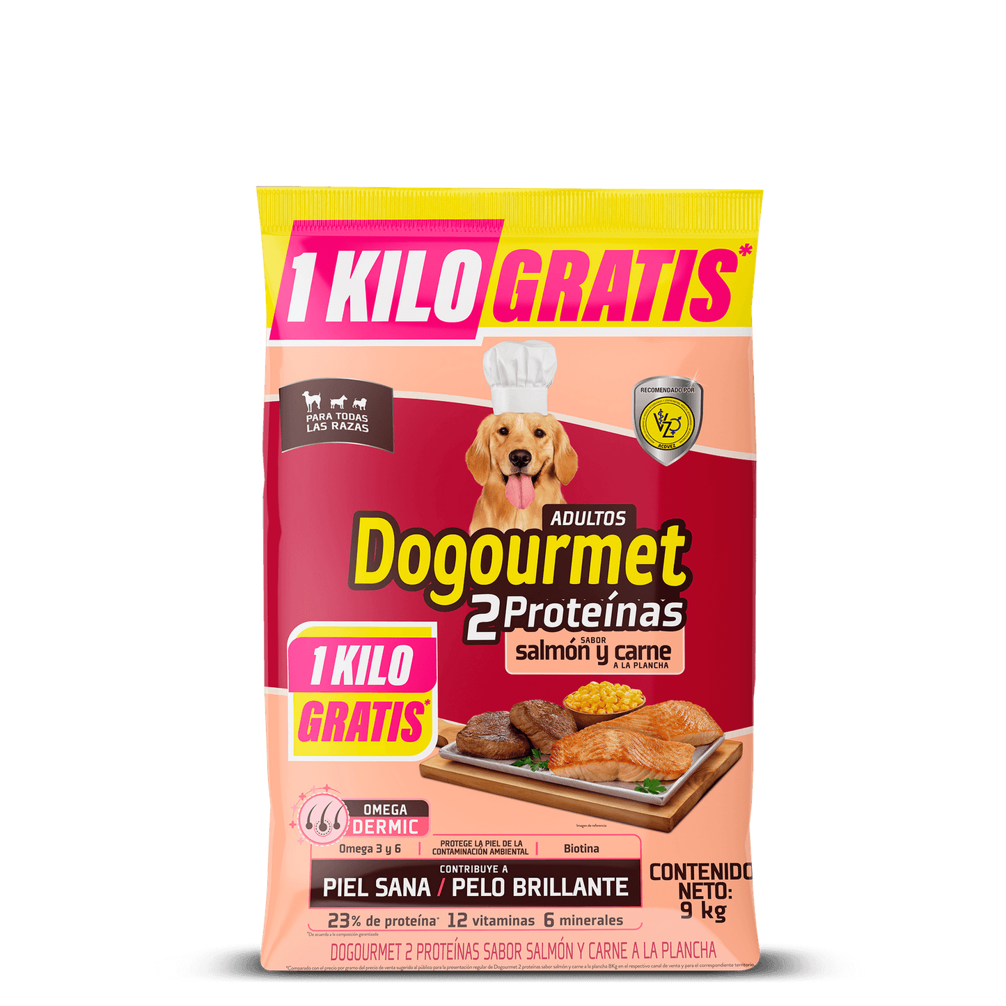 Alimento Dogourmet Perro Adulto Salmón Carne 9kg + Regalo Sorpresa