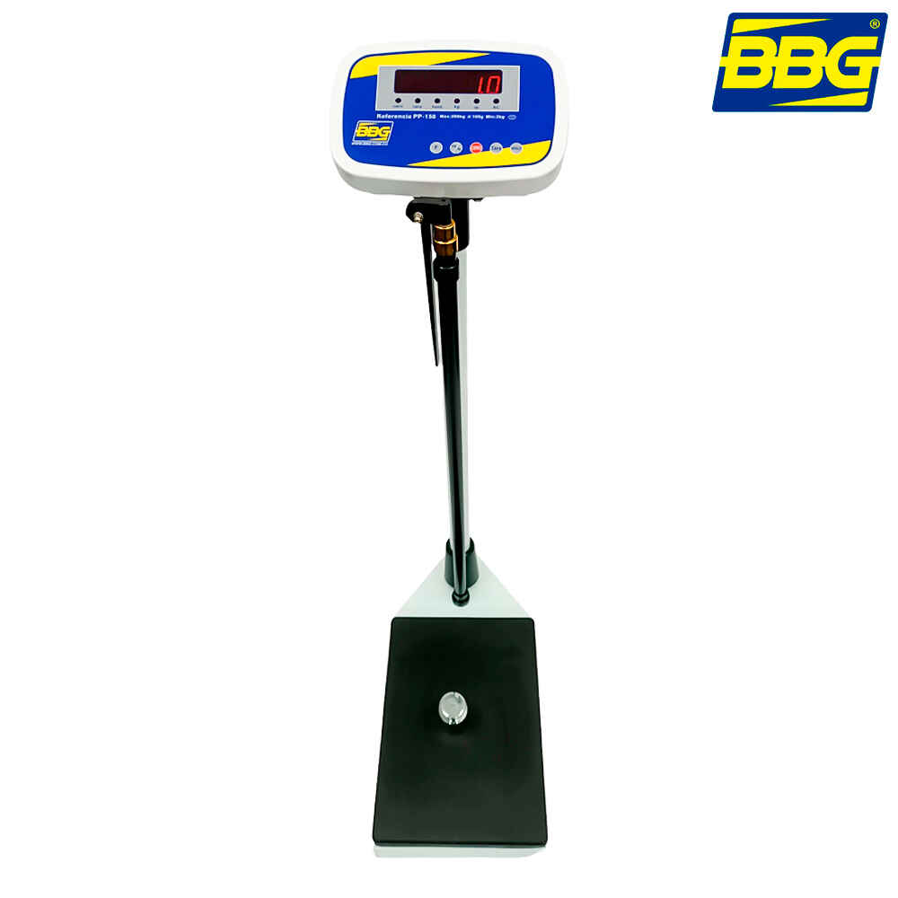 BÁSCULA PESA PERSONAS CONTROL DE PESO ELECTRONICA CON TALLIMETRO BBG PP-150