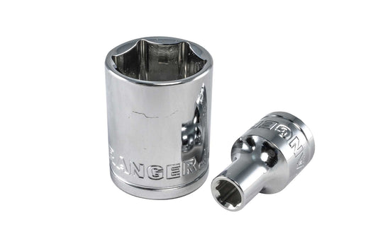 Copa Dado Cromado De 1/2" Cuadrante 1/2" Hexagonal