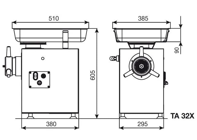 MOLINO INDUSTRIAL PARA CARNES OMEGA TA-32