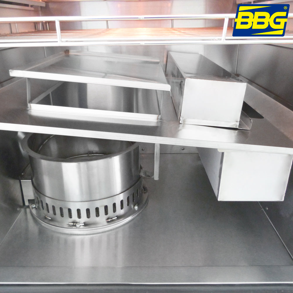Horno Ahumador A Gas BBG Smoked-9 9 Rejillas Gris