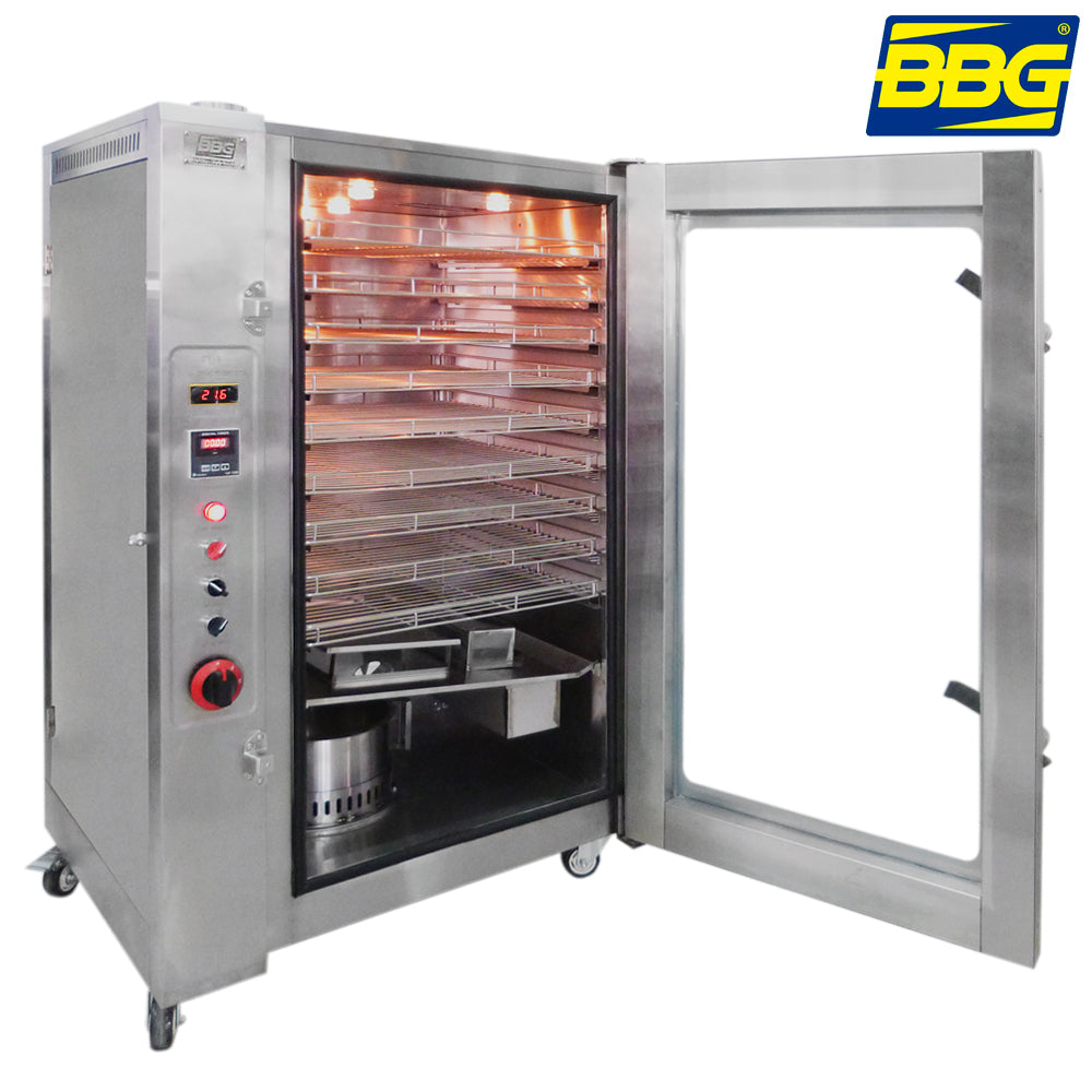 Horno Ahumador A Gas BBG Smoked-9 9 Rejillas Gris
