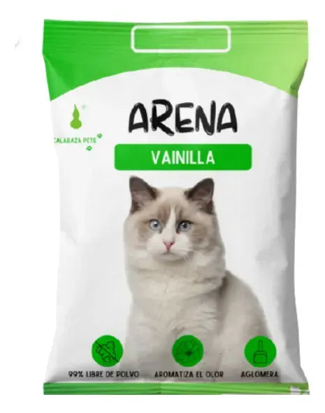 Arena Calabaza Para Gatos Aroma Vainilla