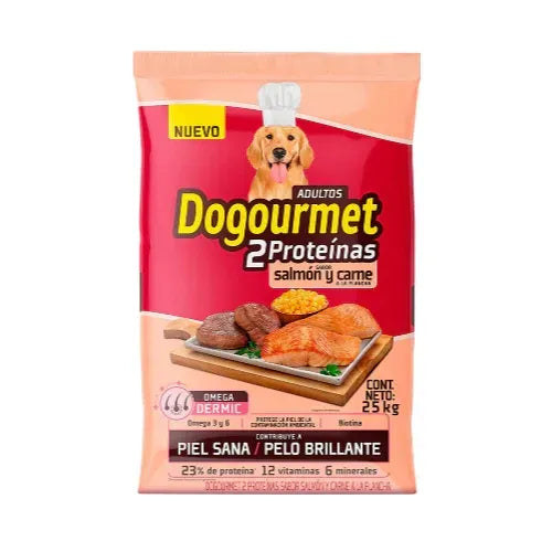 Alimento Dogourmet Salmón y Carne 25Kg + Regalo Sorpresa