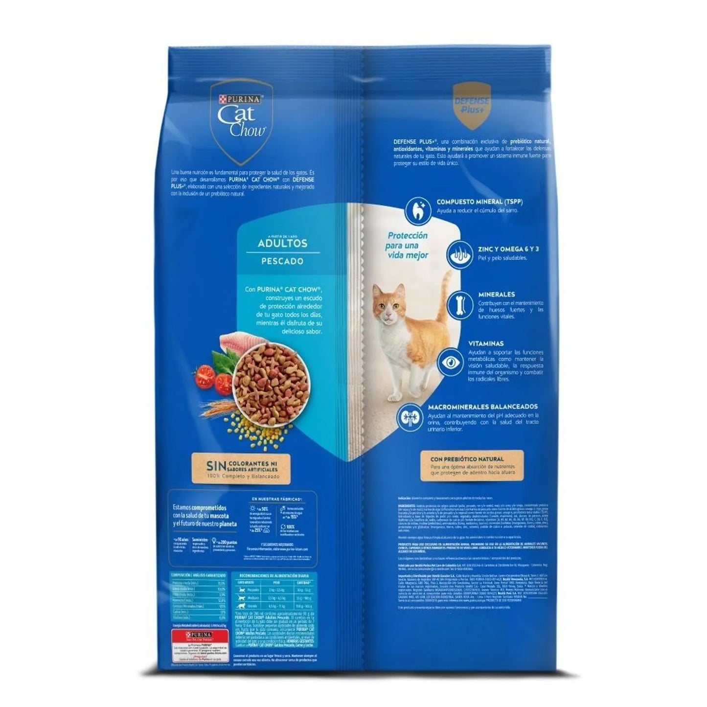 Alimento para gatos Cat Chow adultos pescado x8kg