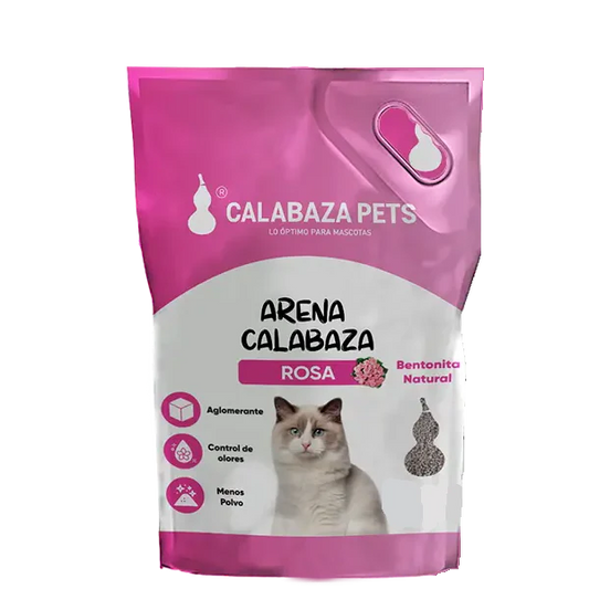Arena Calabaza para Gatos Rosa