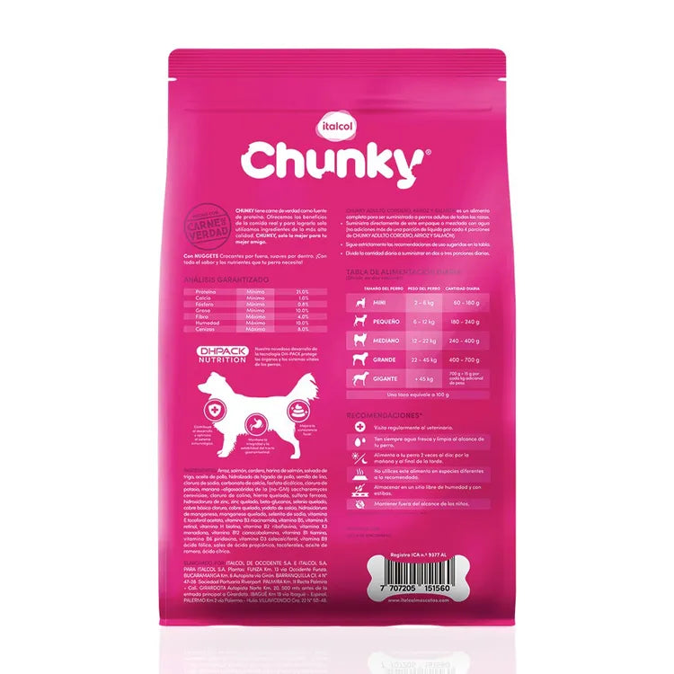 CHUNKY Adulto Cordero y Salmón 4KG