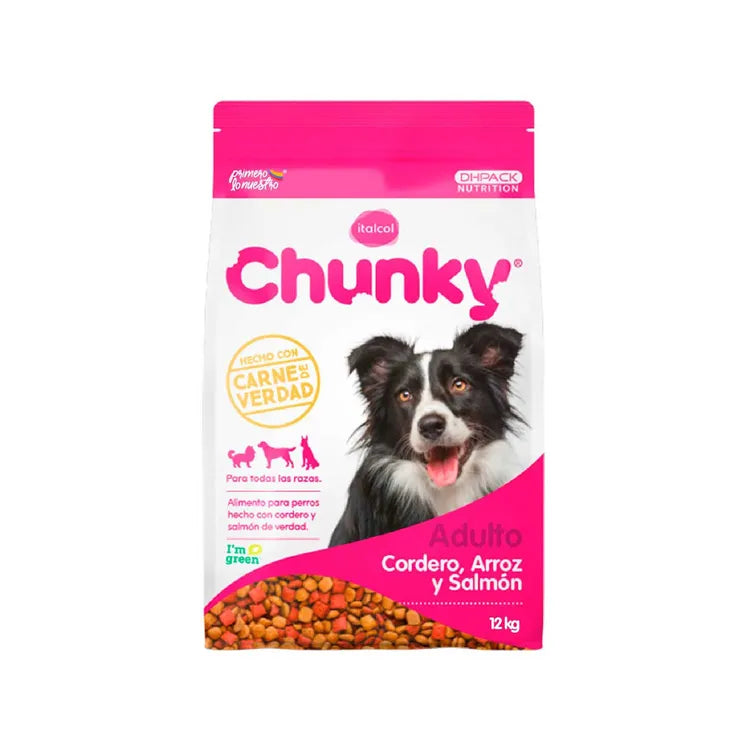 CHUNKY Cordero, Arroz y Salmón 12 kilos