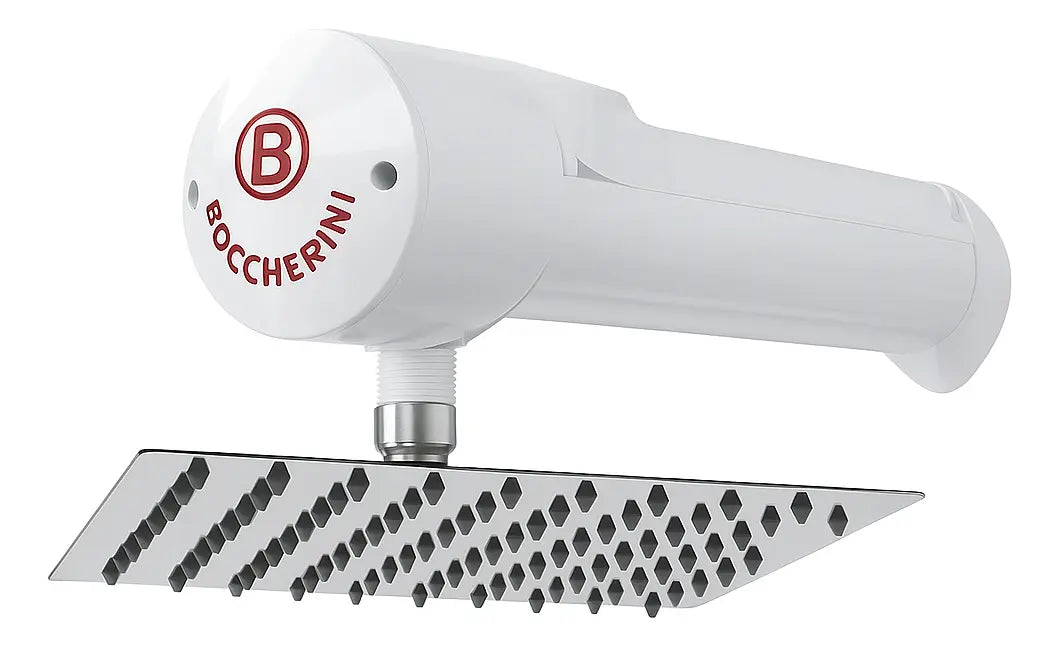 Ducha Eléctrica Lusso Automática De Lujo Marca Boccherini Blanca