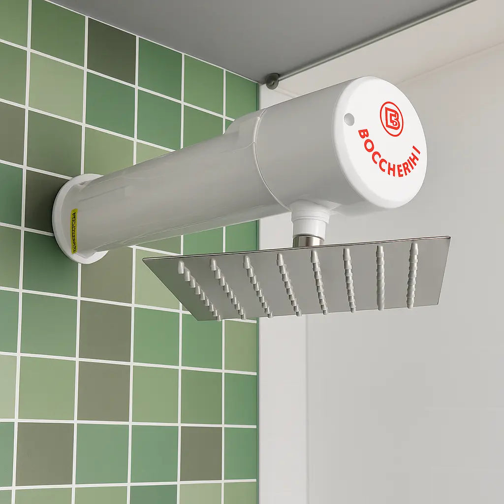 Ducha Eléctrica Lusso Automática De Lujo Marca Boccherini Blanca