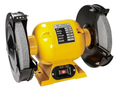 Esmeril De Banco 6? Motor 1/2 Hp (200w) Industrial