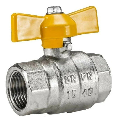 Llave De Paso Válvula De Bola Para Gas De 1/2?