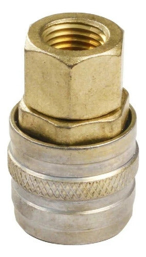 Conector O Acople Rápido Hembra Profesional De Bronce