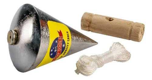 Plomada Pesada En Acero Compacto Cromada 200g