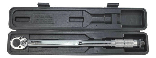 Torquimetro En Acero Cromado Cuadrante 1/2 Incluye Estuche