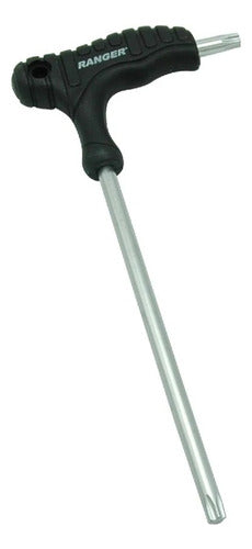 Llave Hexagonal T9 Torx Con Mango En Acero Tipo T