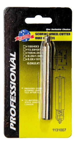 Cortador De Rueda Para Baldosa En Acero 6.2×1.4x1mm