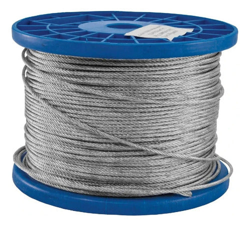 Rollo Guaya O Cable Acero Galvanizado 3/32" X 200m