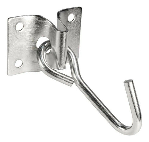 Gancho Para Hamaca Resistente Profesional En Acero De 1mm