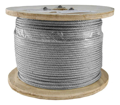 Rollo Guaya O Cable Acero Galvanizado 3/8? X 500m