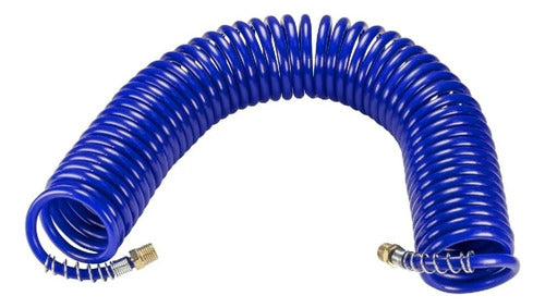 Manguera Para Compresor Tipo Resorte Azul 5 x 8mm x 10m