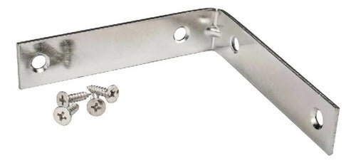 Angulo De Soporte Y Refuerzo Zincado  De 2? Con Tornillos