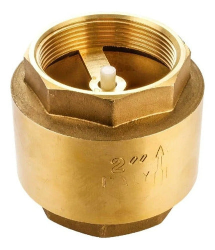 Válvula O Cheque Vertical De Latón De 1/2 Pulgadas