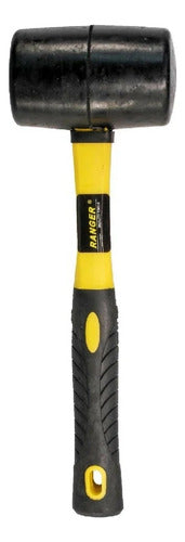 Martillo Mazo De Goma Industrial Mango Con De Madera 24oz