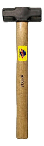 Porra O Almadana Forjado Con Cabo De Madera 18 Libras