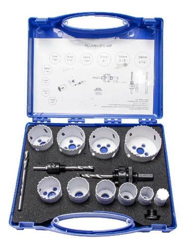 Juego De Sierra Copa Bimetálica Con Estuche X 14 Pcs