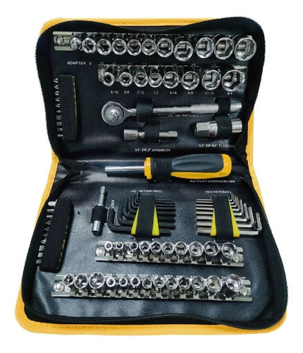 Juego De Herramientas Multifuncional 85 Piezas Para Mecánico