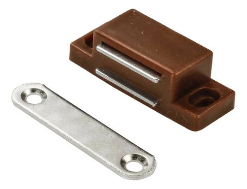 Cierre Para Puertas Magneticos Blanco Con Tornilleria