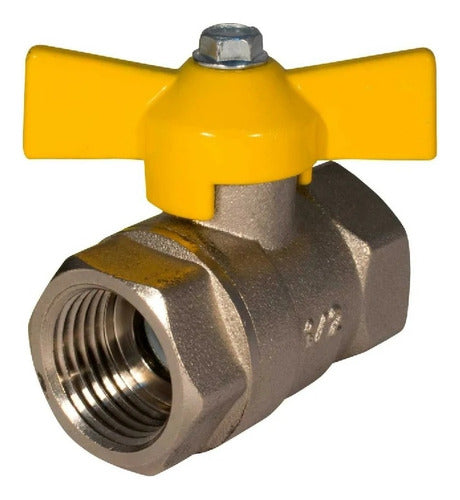 Llave De Paso O Registro Válvula De Bola Gas Natural 1/2?
